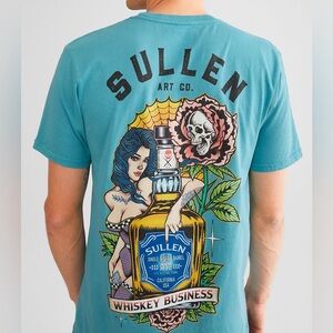 Sullen Art Collective Whiskey Business Premium Fit Graphic Tattoo T-shirt 2XL
